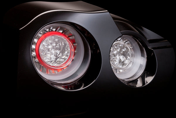 Nissan GTR R35 08+ LED Jewel Taillights REVO Chrome Valenti