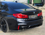 BMW M5 F90 Extension de pare-chocs arrière Carbone Perl Carbone 