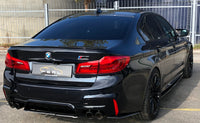 BMW M5 F90 Extension de pare-chocs arrière Carbone Perl Carbone 