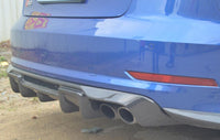 Audi S3 A3 Sline Carbon Fiber Rear Bumper Diffuser Lip