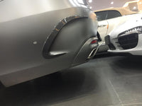 Canards d'aération d'ailerons de pare-chocs arrière en fibre de carbone pour Mercedes Benz Classe S