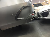 Mercedes Benz S-Class Carbon Fiber Rear Bumper Fins Air Vent Canards