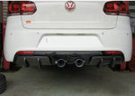 Panneau de décoration arrière en fibre de carbone VW Golf VI MK6 R20 (convient au pare-chocs Golf MK6 R20) à installer sur le diffuseur R20