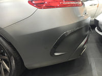 Canards d'aération d'ailerons de pare-chocs arrière en fibre de carbone pour Mercedes Benz Classe S