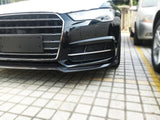 S6 Carbon Fiber Front Spoiler for Audi S6 A6 C7 SLINE Sedan 4-Door 16-18 (FITS: S6)