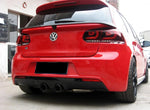 Aileron de spoiler en fibre de carbone VW Golf 6