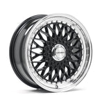 LENSO BSX 7x15ET30 5x114.3 GLOSS BLACK & POLISHED