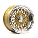 LENSO BSX 7.5x17ET35 5x114.3 GLOSS GOLD & POLISHED