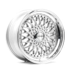 LENSO BSX 7x15ET20 4x100 GLOSS SILVER & POLISHED