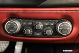 Darwinpro 2015-2019 Ferrari 488 GTB/Spyder Housse de panneau de commande AC en fibre de carbone sèche