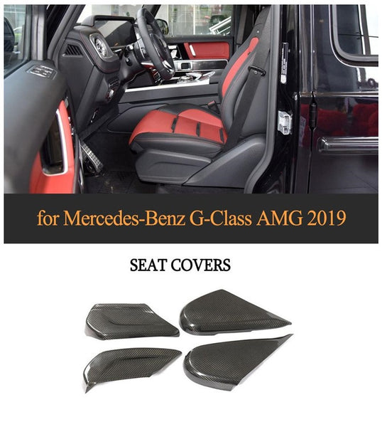Pour Mercedes-Benz Classe G AMG Housses de siège en fibre de carbone 2019