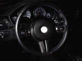 Carbon steering wheel-clasp decor trim