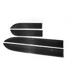 Macan – garniture de décoration de garde-boue de porte latérale en fibre de carbone, pour Porsche 4 pièces/ensemble