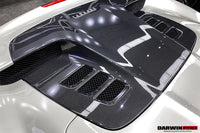 Darwinpro 2011-2015 Ferrari 458 Spyder Remplacement du capot moteur en fibre de carbone