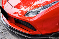Carbonado 2015-2020 Ferrari 488 GTB RS Style Lèvre avant en fibre de carbone Darwin Pro