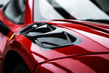 Darwinpro 2015-2022 Ferrari 488 GTB/Pista/F8 Panneaux de compartiment moteur en fibre de carbone sèche avec protection thermique Darwin Pro